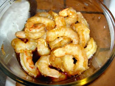 marinated shrimp for kung pao