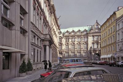 munich street reflection