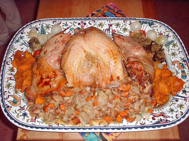 deconstruct turkey plated and reconstructed 4