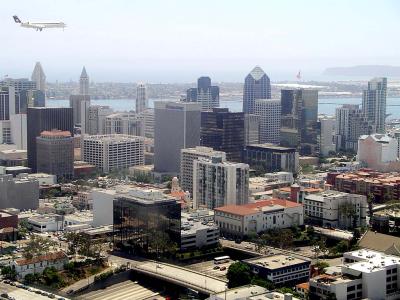 July 14:  On Final into San Diego