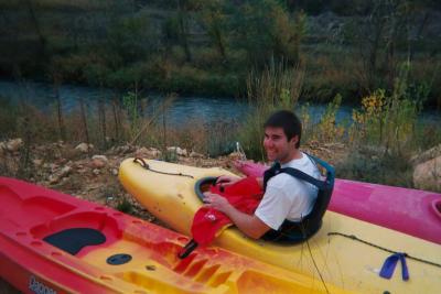 I've heard that you're supposed to kayak in water, but to each his own i guess...