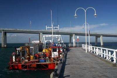 Colourful boat at San Remo