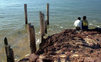 Couple on rocks