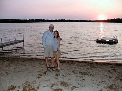 Mark and Deb on Gull Lake