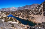 Looking down on 60 Lakes Basin
