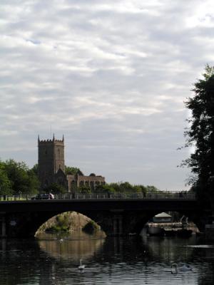 Bristol Bridge w/cathedral in background