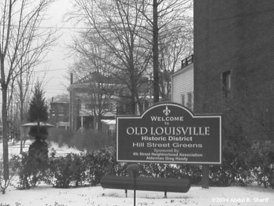 Old Louisville in Black and white