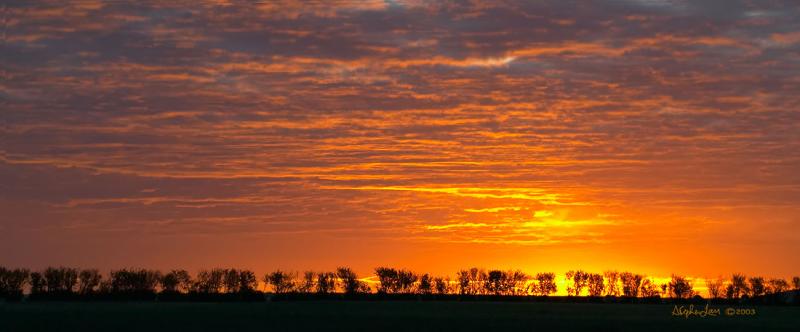 Sunrise around Calgary