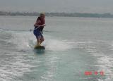 sammy on wake board