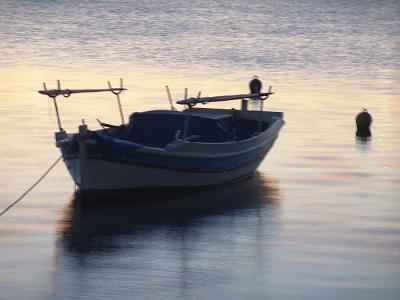 Fishing boat at sunriseby Penelope