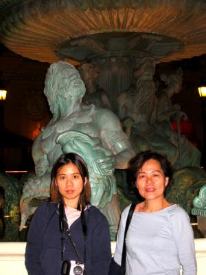 With mom at Caesar Palace