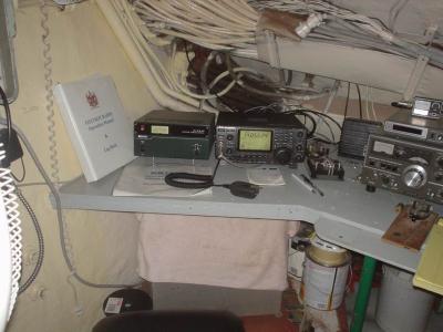this is not their equipment, its some american amateur radio club that uses the boat as their station