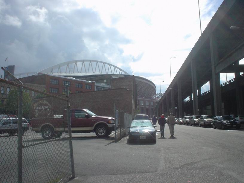 On the way to the ballpark