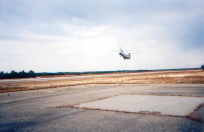 CH-46E Inbound at Warren Grove