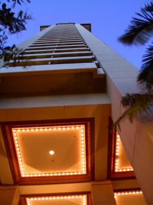 One of the Hilton towers