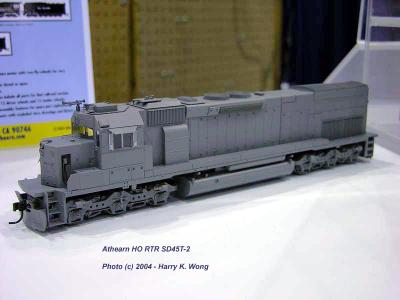 Athearn HO: SD45T-2 with split sub-base doors & L-shaped window and correct nose lights for SP/SSW.