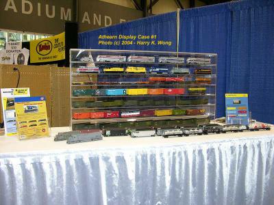 One of Athearn's HO display cases