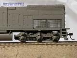 Athearn HO SD45T-2 preproduction lower radiator intake and rear end - note rear fuel filler & see-thru intakes.