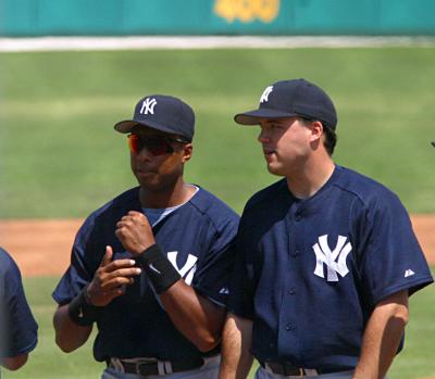 Bernie Williams and Nick Johnson