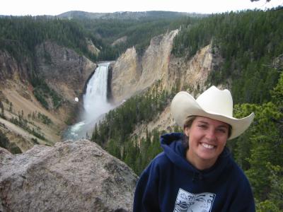 Jessica in Wyoming, collecting geological samples for her graduate study at Scripps