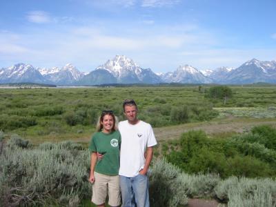 The adorable couple at the Tetons!