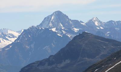 Bietschhorn, Breithorn and Illhorn (below)