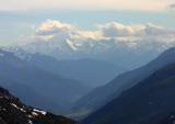 Weisshorn and the Goms valley from Furkapass