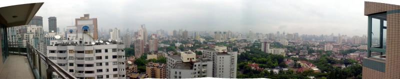 Our Panaoramic view of Shanghai beyond the French Concession