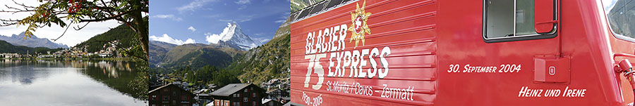 St. Moritz - Zermatt mit dem Glacier Express