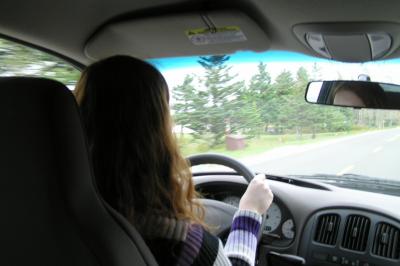 Jennifer driving