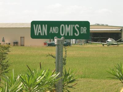 Street Sign at the Hanger