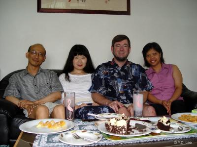 Y.C., Noriko, Stephen and Nita.  21 Aug 2003.