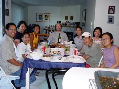 Visit of the Ancheta's and the Kanta's.  26 Aug 2003.