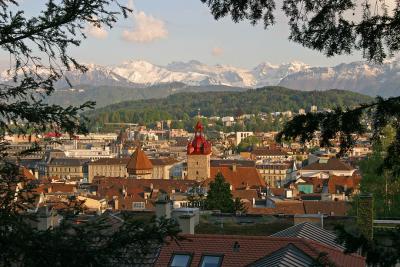 Lucerne at sunset