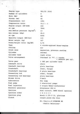 914-6 GT for Competition Only Specs - Page 2 of 2