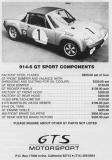 914-6 GT Parts For Sale!  Porsche Panorama Ad from April 1986...
