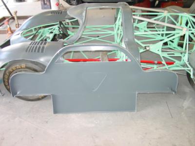 Side view showing the firewall