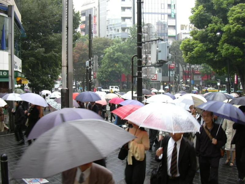 Jour de pluie, si vous n'avez pas votre parapluie c'est que vous n'tes pas Tokyoist