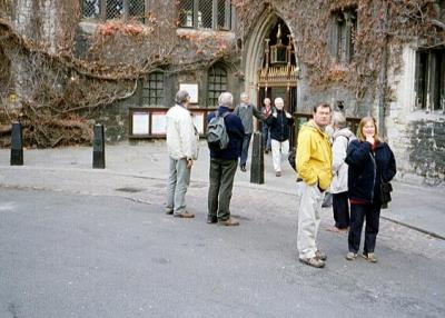 leaving the cloisters at westminster abbey