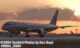 American Airlines B757-223(ET) N185AN sunset aviation stock photo #8984