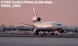 World Airways DC10-30 sunset airliner aviation stock photo #8995