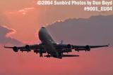 Air France B747-428(M) F-GISC sunset airliner aviation stock photo #9001
