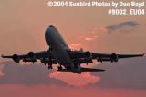 Air France B747-428(M) F-GISC sunset airliner aviation stock photo #9002