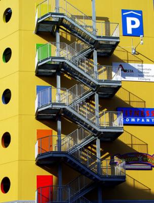 Just a parking garage in Aschaffenburg, Germany. Have a great day. Enjoy