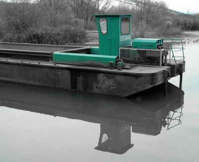 This is a little Barge at the local rock quary. Have a great day. Enjoy