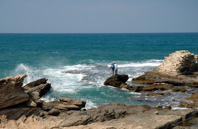 Caesarea - Fishing in the Mediterranean