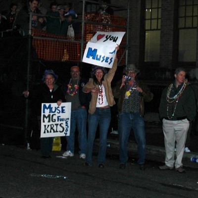 Muses fans across the street