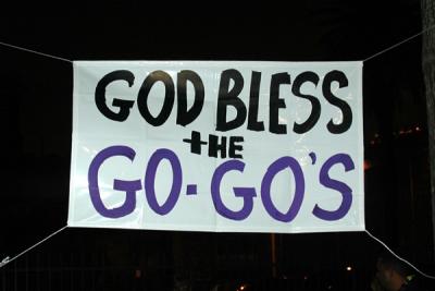 Wonder if the Go Gos saw the sign?