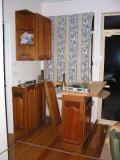 curtain installed behind bar
