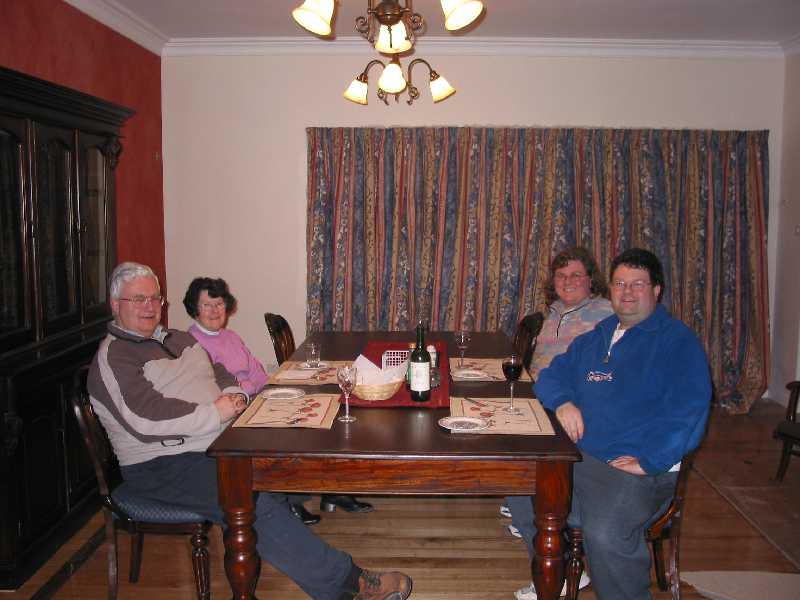 dinner in new dining room